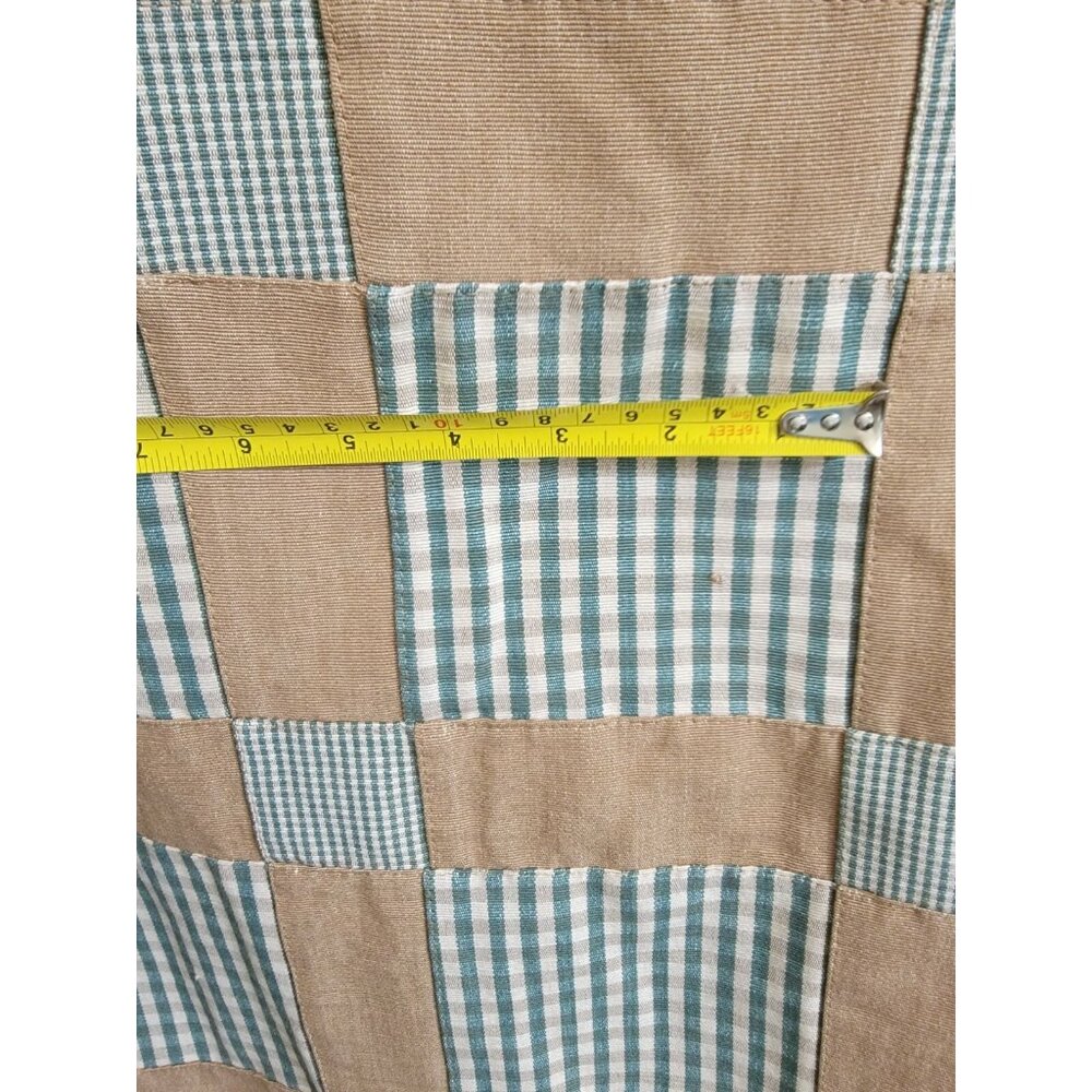 COPY - Quilted Sewn Patchwork Plaids Checker Canvas Fabric  54" W x 5 yards lot - Picture 8 of 12